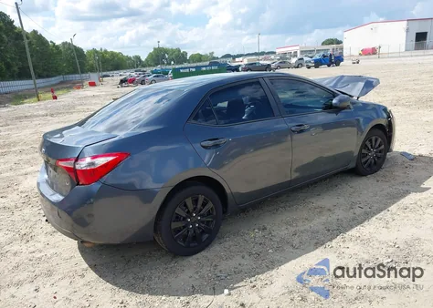 2016 Toyota Corolla Le from USA, damaged, VIN 2T1BURHE2GC558546